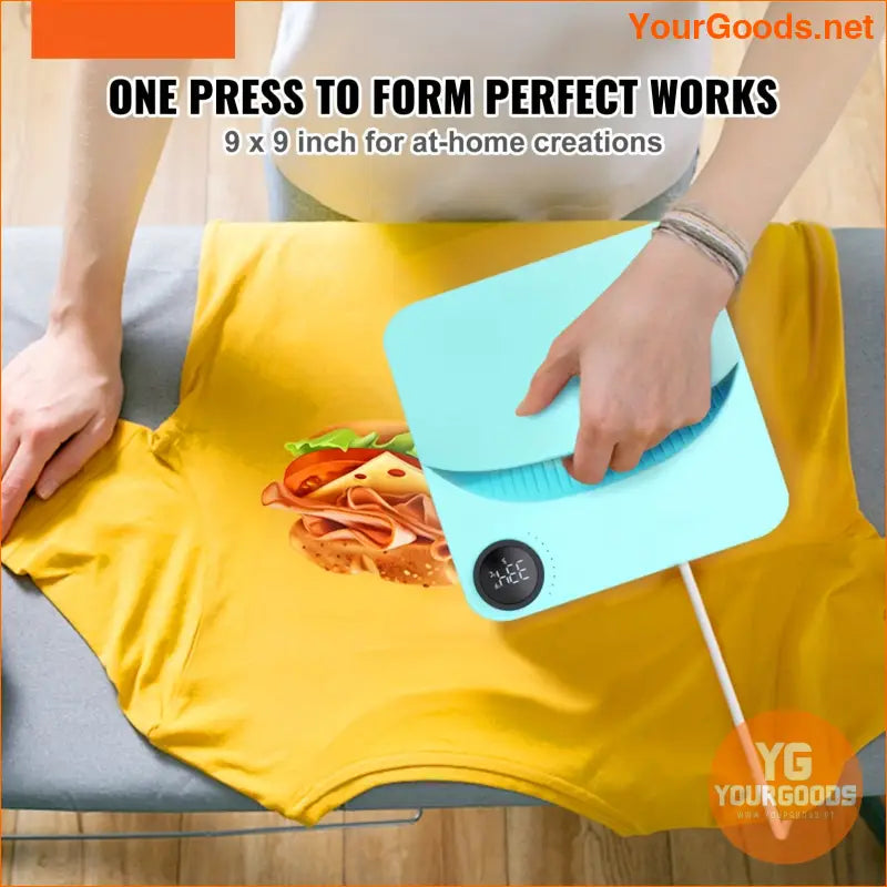 Teflon Coated 9x9 Portable Multifunctional Heat Press Machine - YourGoods Online Shop