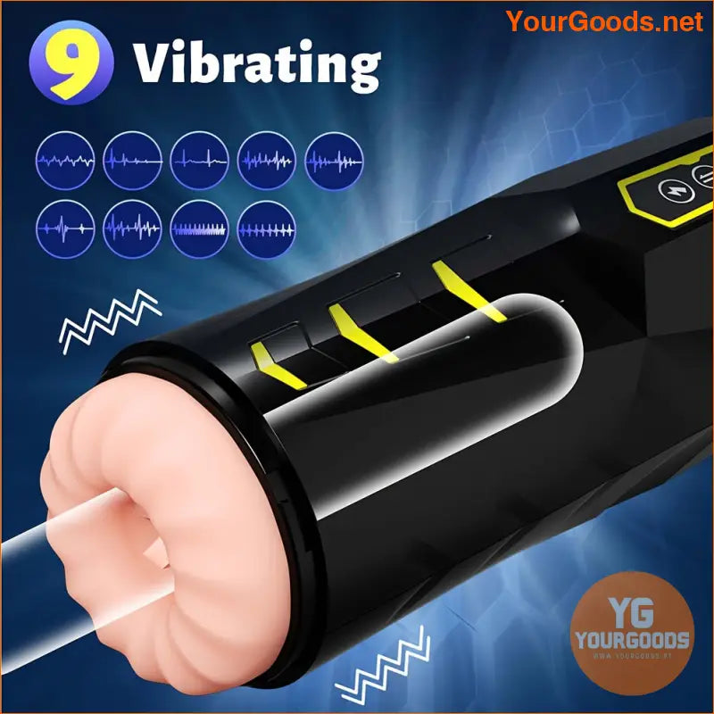 Telescopic Vibrating Male Masturbator Cup with Training Function - YourGoods Online Shop