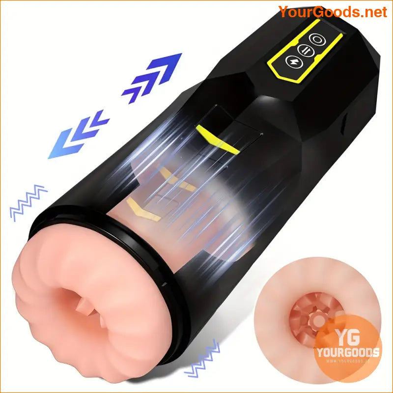 Telescopic Vibrating Male Masturbator Cup with Training Function - YourGoods Online Shop