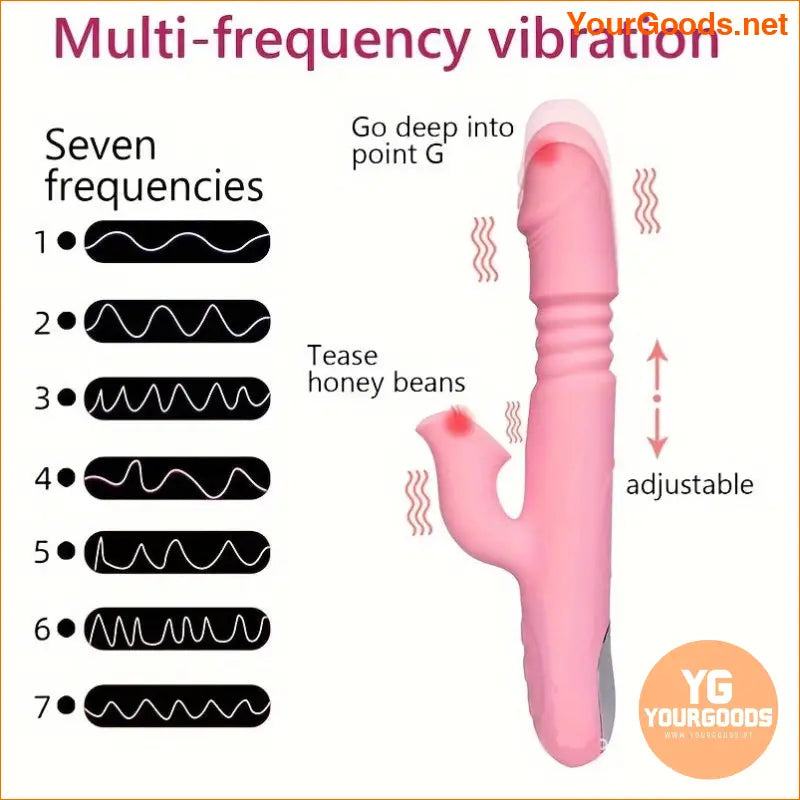 Thrusting Rabbit Vibrator with Clitoral Stimulator for Women - YourGoods Online Shop