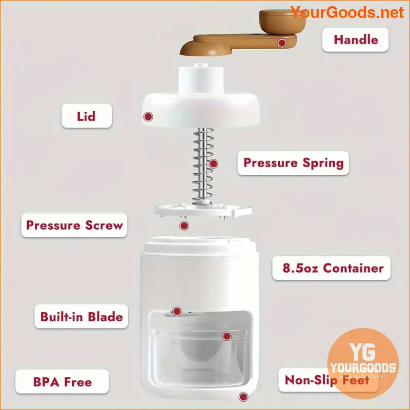 Traditional Hand Cranked Shaved Ice Maker - YourGoods Online Shop