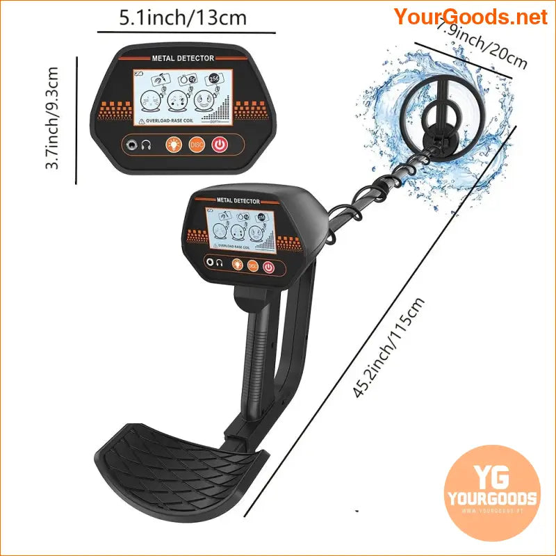 Treasure Hunter Pro High Sensitivity Metal Detector for Adults - YourGoods Online Shop