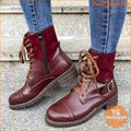 Trendy Womens Chunky Heel LaceUp Ankle Boots - YourGoods Online Shop