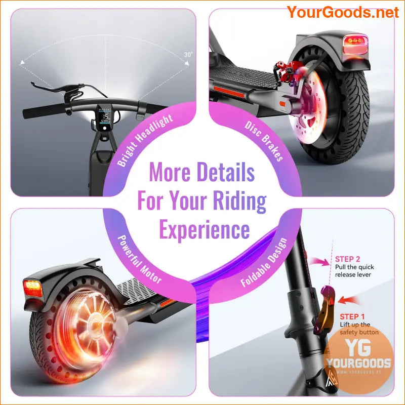 TST B15 Electric Scooter 300W 155 mph 15Mile Range - YourGoods Online Shop