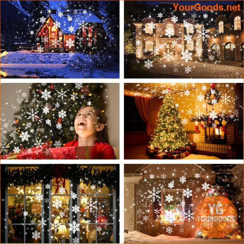 Twinkle Star Snow flake LED Christmas Projector Lights - YourGoods Online Shop