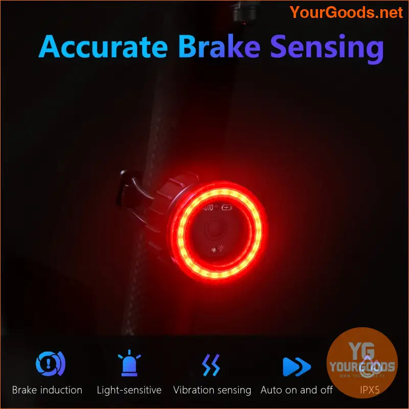 TWOOC Smart Brake Sensing LED Bicycle Taillight - YourGoods Online Shop