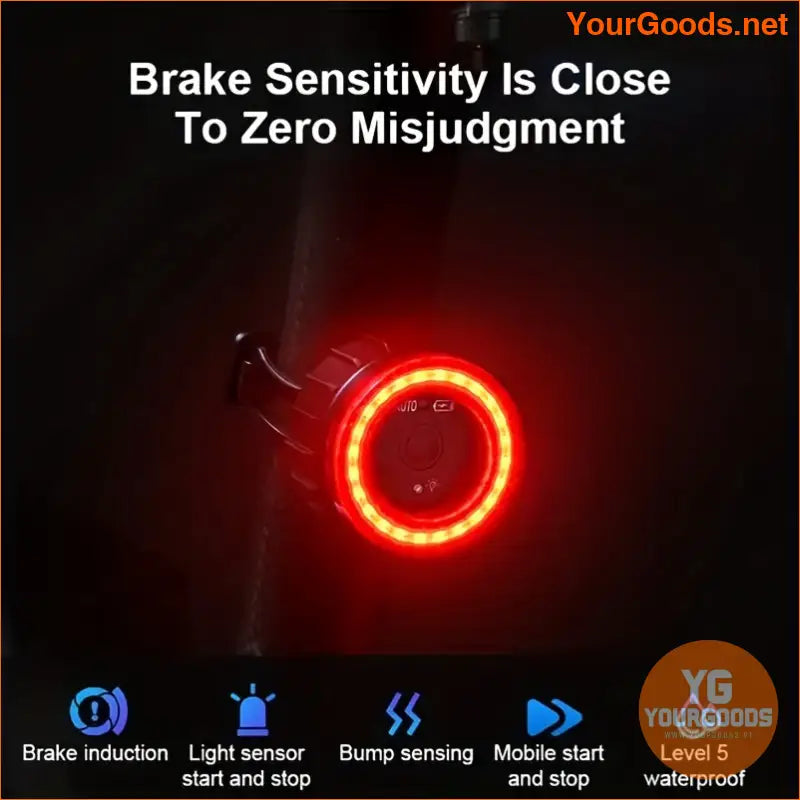 TWOOC Smart Brake Sensing LED Bicycle Taillight - YourGoods Online Shop