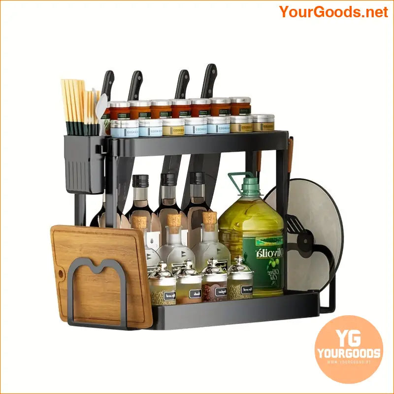 TwoTier Stainless Steel RV Kitchen Storage Rack - YourGoods Online Shop