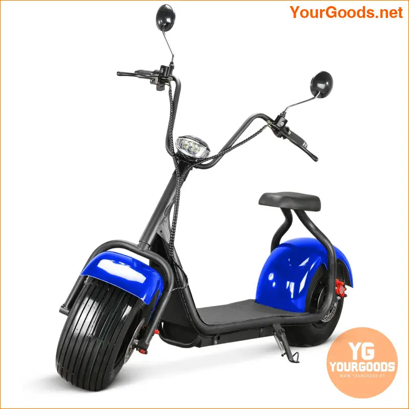 UK EU Stock Fat Tire Electric Scooter 1500W 2000W EEC Eco-friendly Big Wheel Citycoco X1 Folding Electric Motorcycle