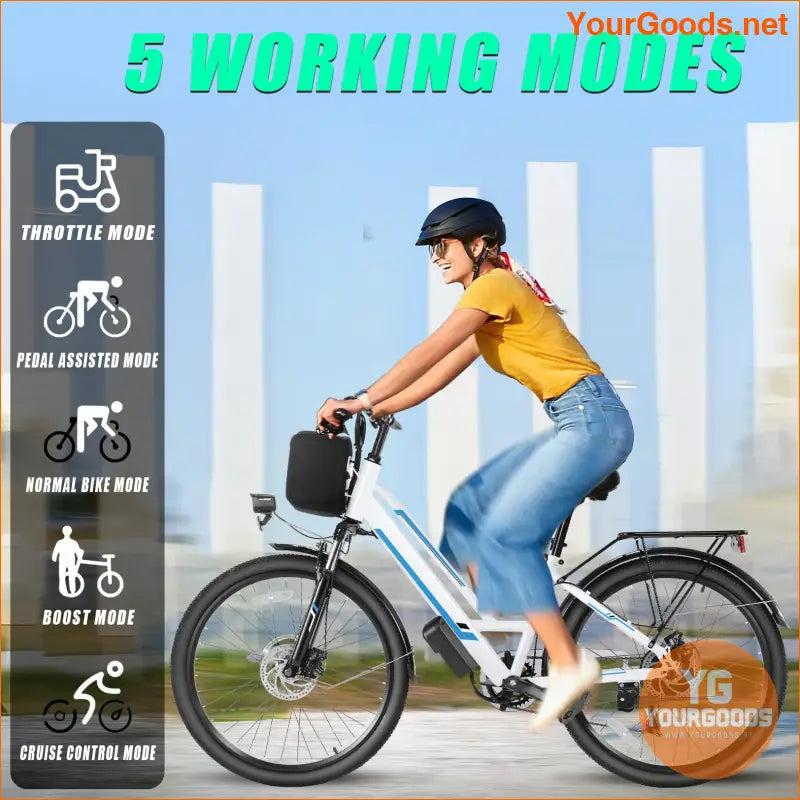 UL Certified 500W 26 Adult Step Through Electric Bike - YourGoods Online Shop