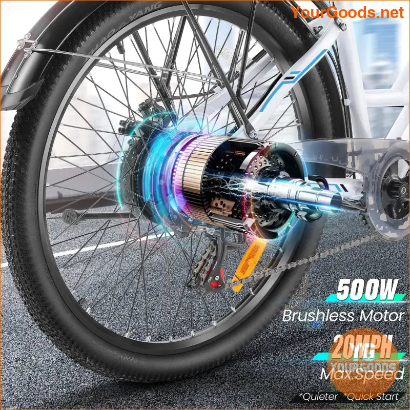 UL Certified 500W 26 Adult Step Through Electric Bike - YourGoods Online Shop