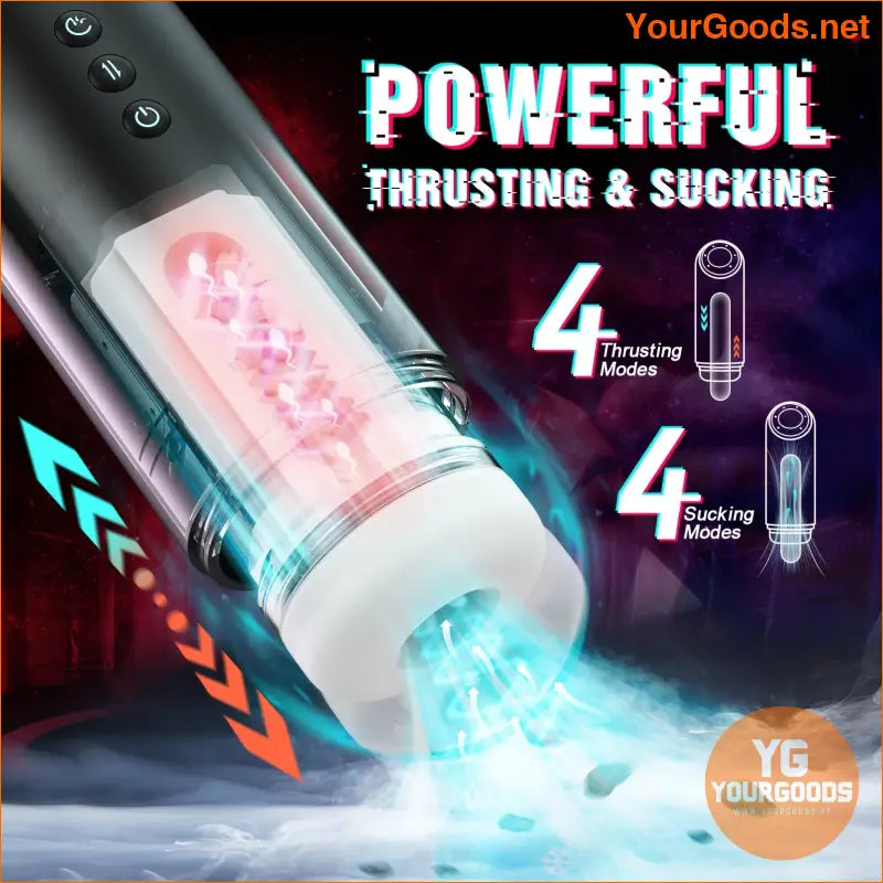 Ultimate 4in1 Thrusting Vibrating Male Masturbator - YourGoods Online Shop