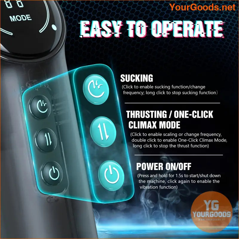 Ultimate 4in1 Thrusting Vibrating Male Masturbator - YourGoods Online Shop