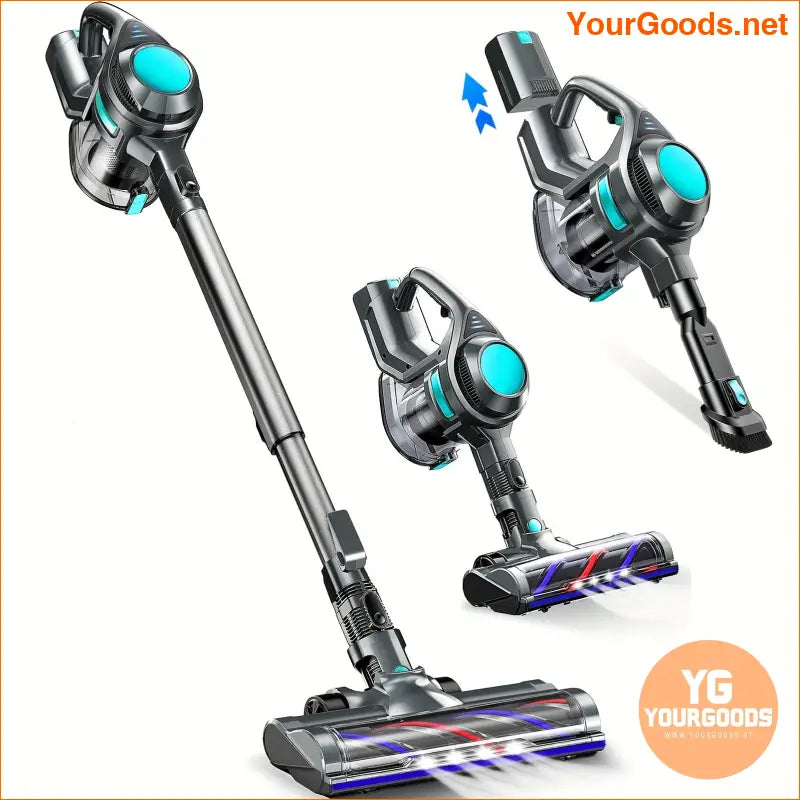 Ultra Light Cordless Stick Vacuum Powerful 4 in 1 LED Brush - YourGoods Online Shop