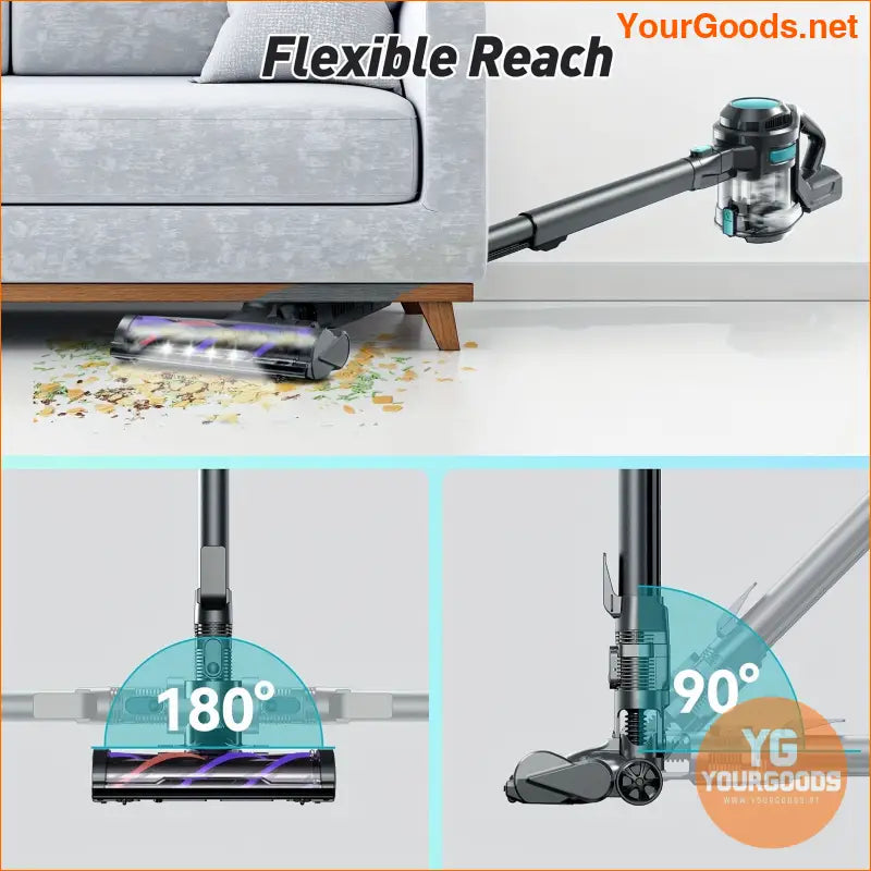 Ultra Light Cordless Stick Vacuum Powerful 4 in 1 LED Brush - YourGoods Online Shop