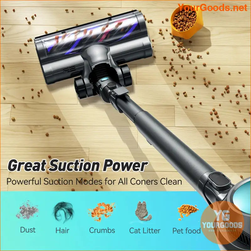 Ultra Light Cordless Stick Vacuum Powerful 4 in 1 LED Brush - YourGoods Online Shop