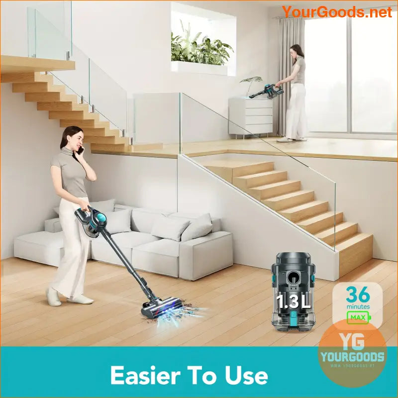 Ultra Light Cordless Stick Vacuum Powerful 4 in 1 LED Brush - YourGoods Online Shop