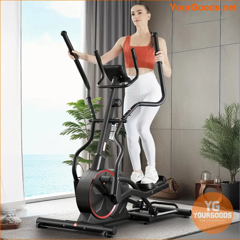 Ultra Silent 400LBS Elliptical Smooth LowImpact Home Fitness - YourGoods Online Shop