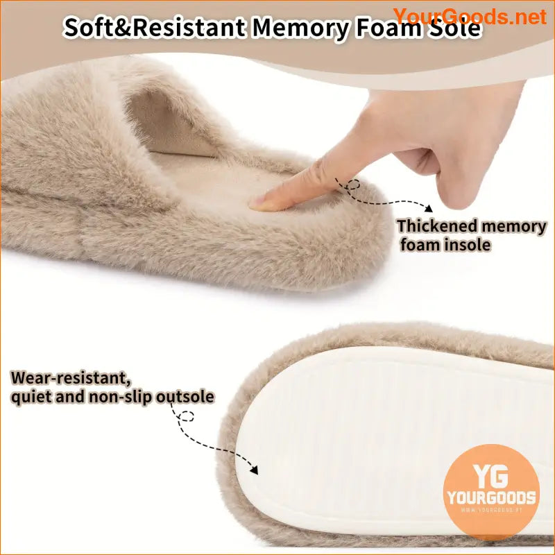 Ultra Soft Womens Cozy Memory Foam Slippers - YourGoods Online Shop