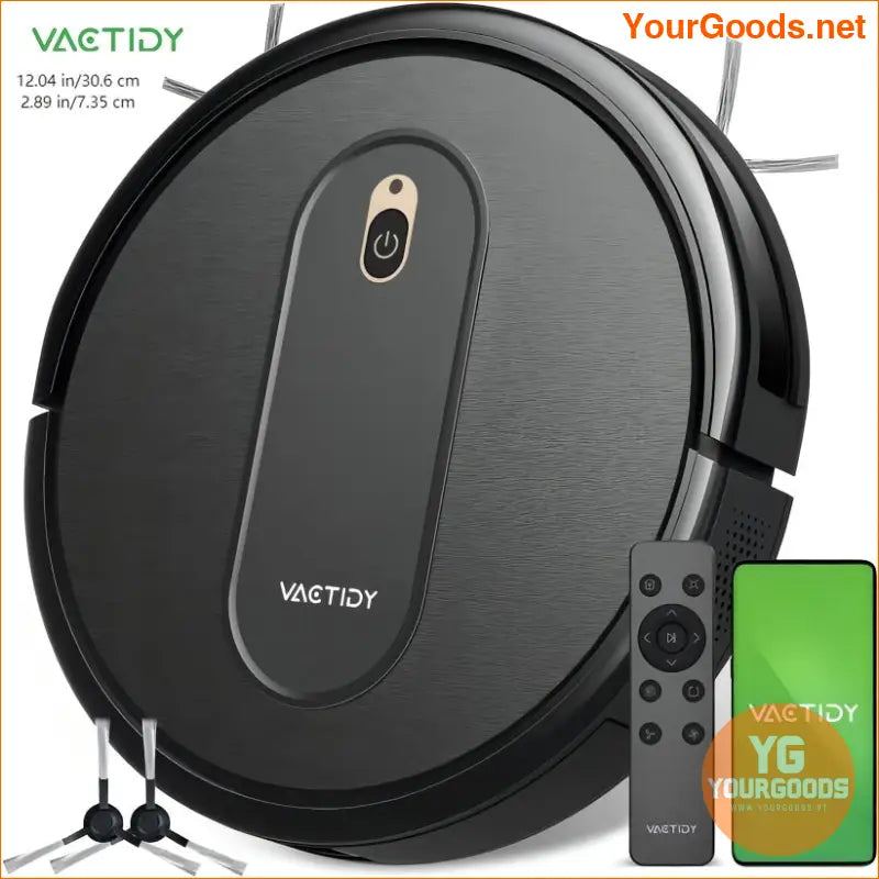 Ultra Thin Vactidy Nimble T6 Robot Vacuum with Alexa Control - YourGoods Online Shop