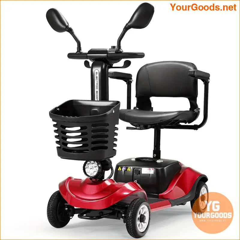 UltraPortable 4Wheel Electric Mobility Scooter with Extended Range - YourGoods Online Shop