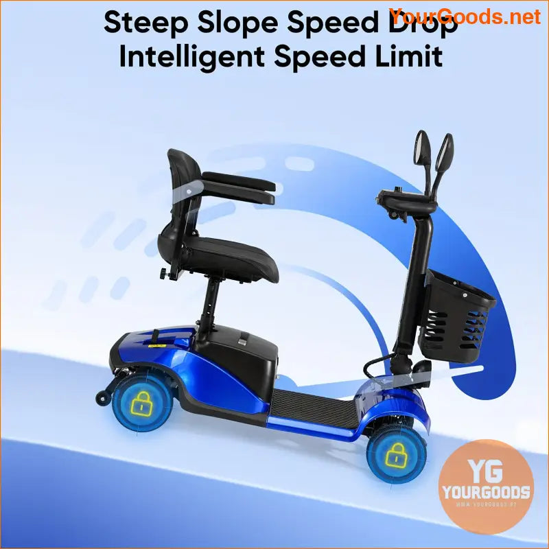 UltraPortable 4Wheel Electric Mobility Scooter with Extended Range - YourGoods Online Shop