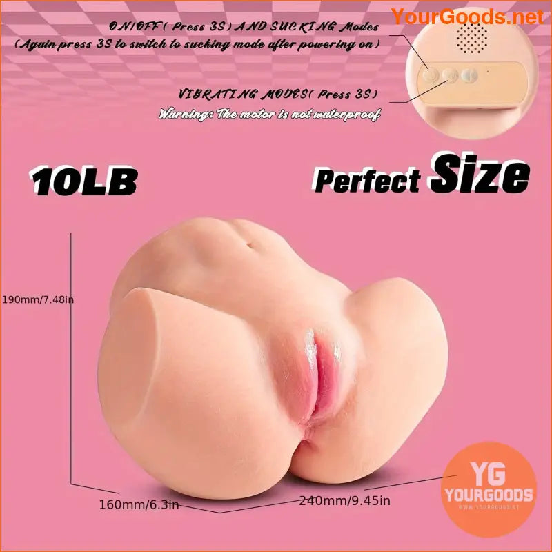 UltraRealistic 10LB Vibrating Sucking Male Masturbator - YourGoods Online Shop