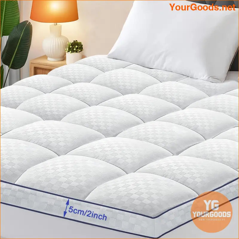 UltraThick Cooling Plush Mattress Topper Ultimate Comfort - YourGoods Online Shop