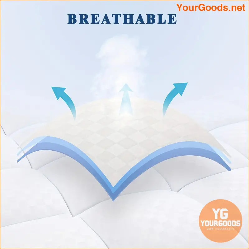 UltraThick Cooling Plush Mattress Topper Ultimate Comfort - YourGoods Online Shop