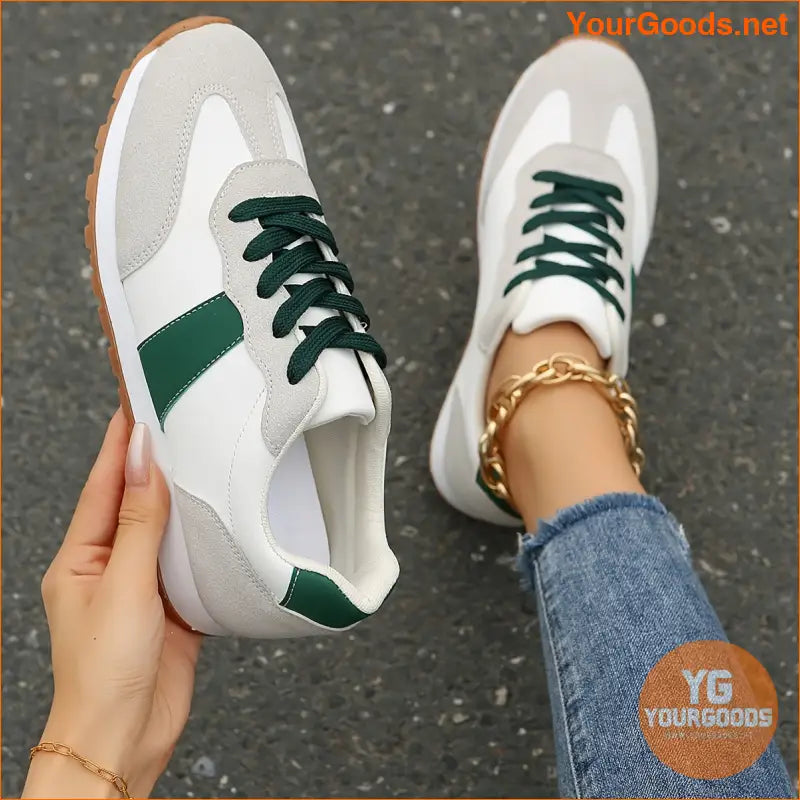 Unisex Casual Sneakers, Lightweight And Breathable, Soft Insole Lacing Closure Suitable For Walking, Running, And Daily Wear - YourGoods Online Shop