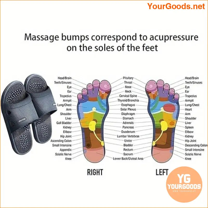 Unisex EVA Acupressure Massage Slippers NonSlip IndoorOutdoor Comfort - YourGoods Online Shop