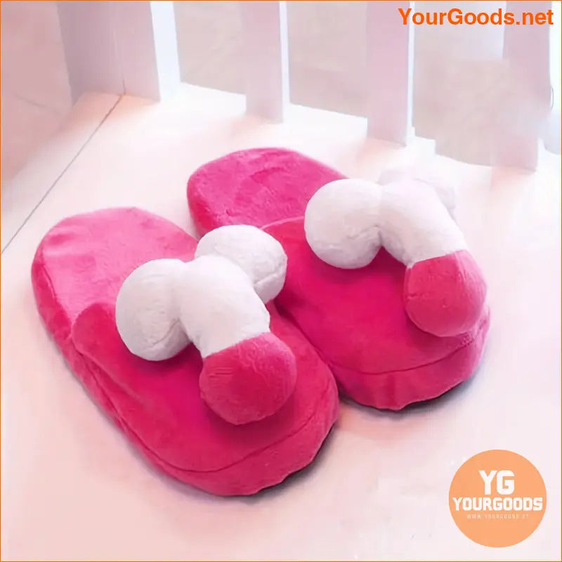 Unisex Funny Plush Reproductive Organ Slippers - YourGoods Online Shop