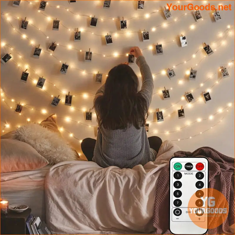 USB LED Photo Clip Fairy Lights with Remote Control - YourGoods Online Shop