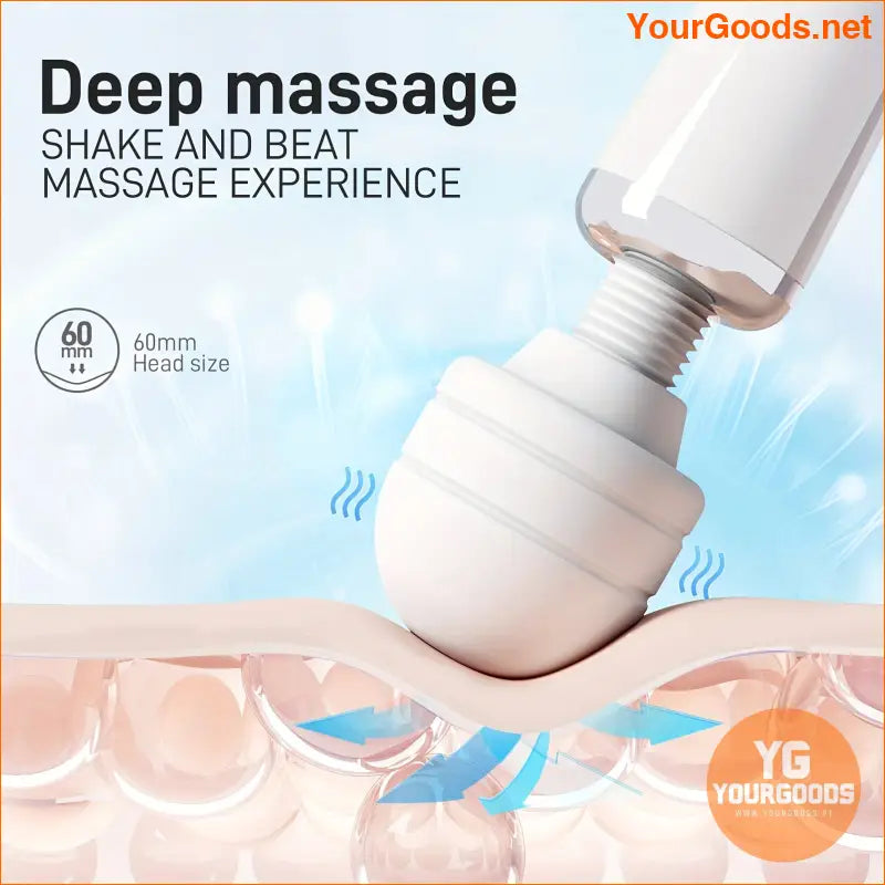 USB Rechargeable 20Frequency Vibrating Massage Stick - YourGoods Online Shop