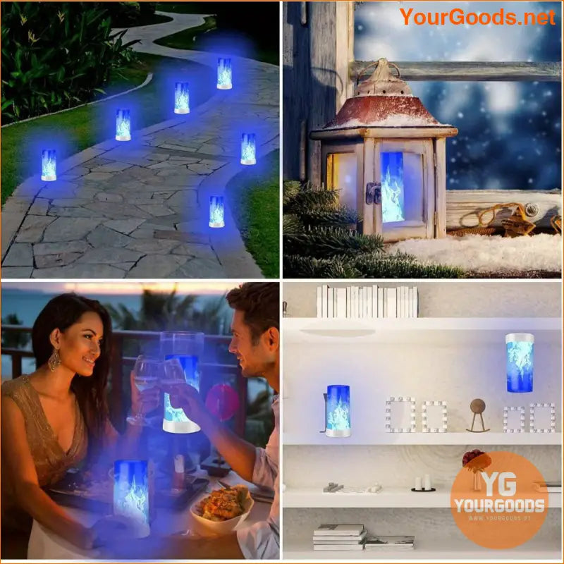 USB Rechargeable Flame Effect LED Light with Remote - YourGoods Online Shop