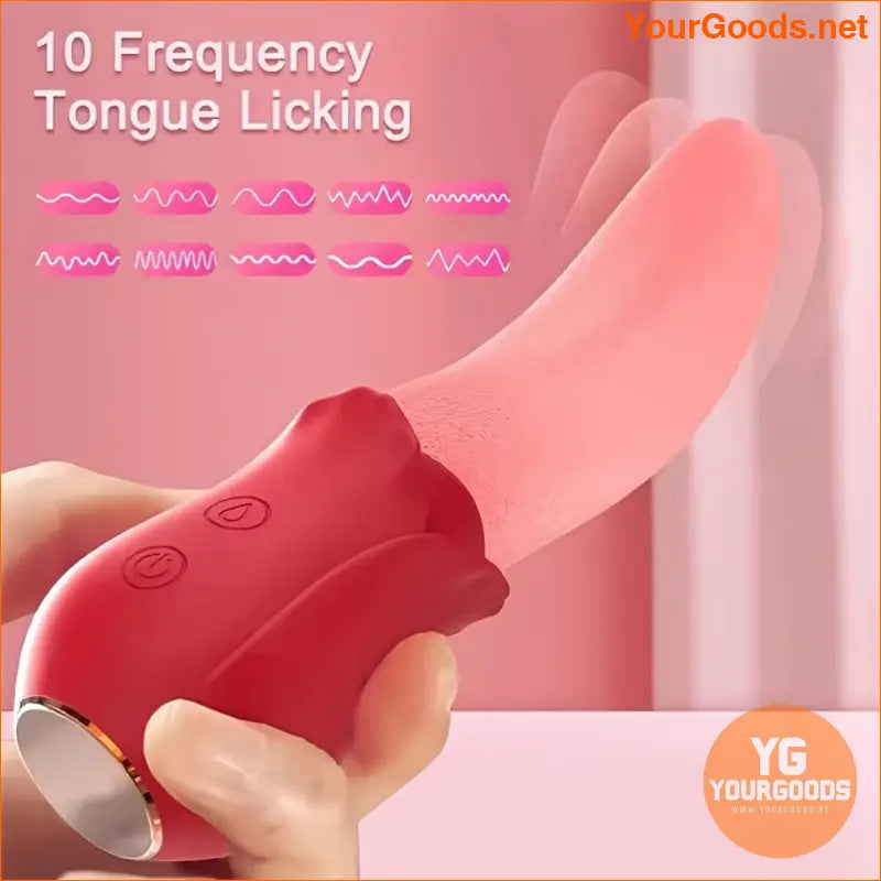 USB Rechargeable GSpot Clitoral Tongue Vibrator - YourGoods Online Shop