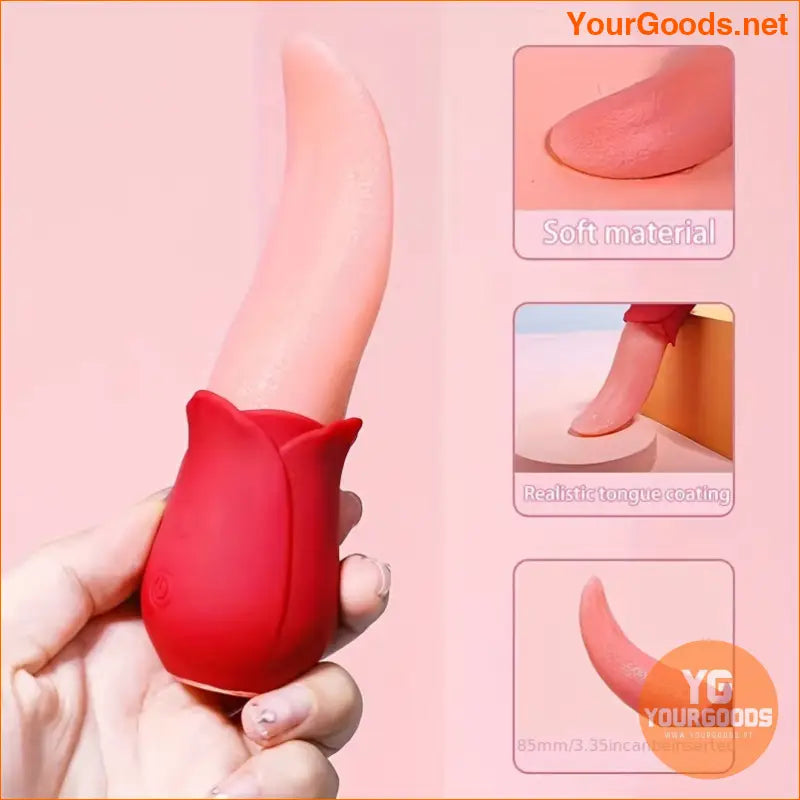 USB Rechargeable GSpot Clitoral Tongue Vibrator - YourGoods Online Shop