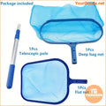 Versatile 3 Piece Pool Skimmer Maintenance Kit - YourGoods Online Shop