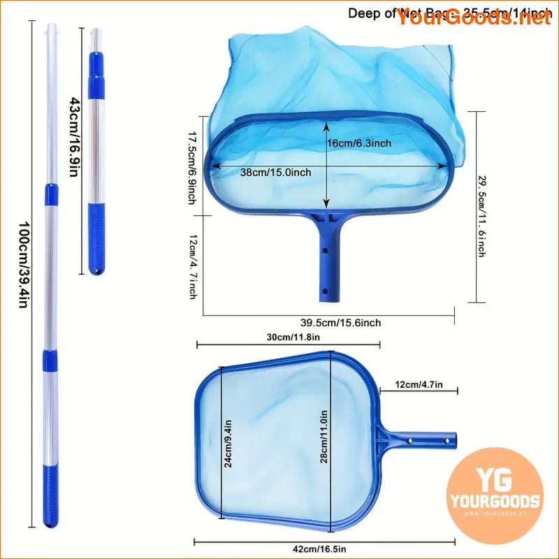 Versatile 3 Piece Pool Skimmer Maintenance Kit - YourGoods Online Shop