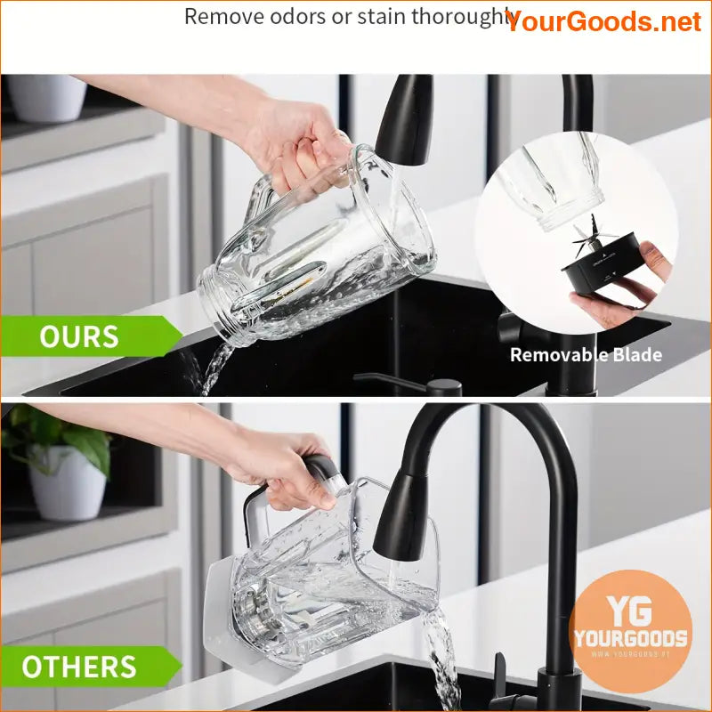 Versatile Silver Blender 52oz Capacity with Travel Cup More - YourGoods Online Shop