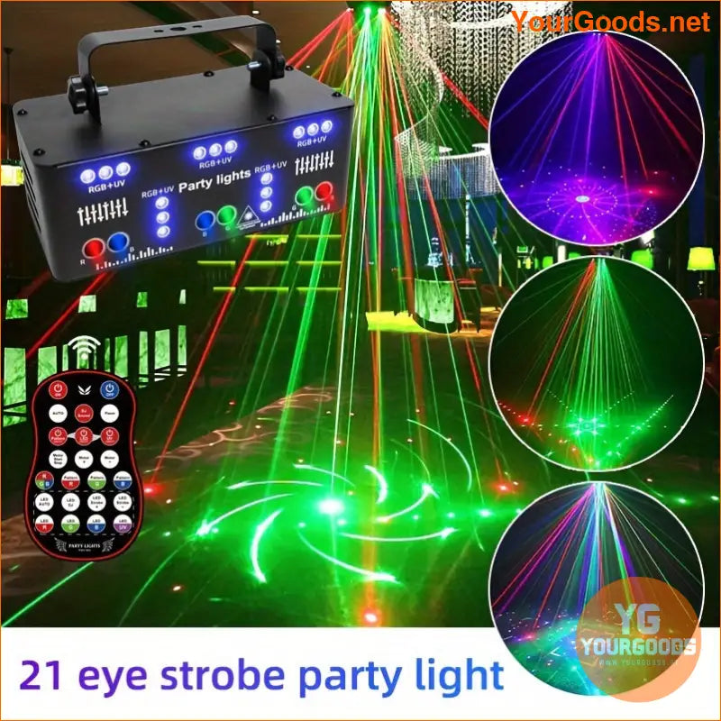 Voice Activated LED DJ Disco Light with Remote Control - YourGoods Online Shop