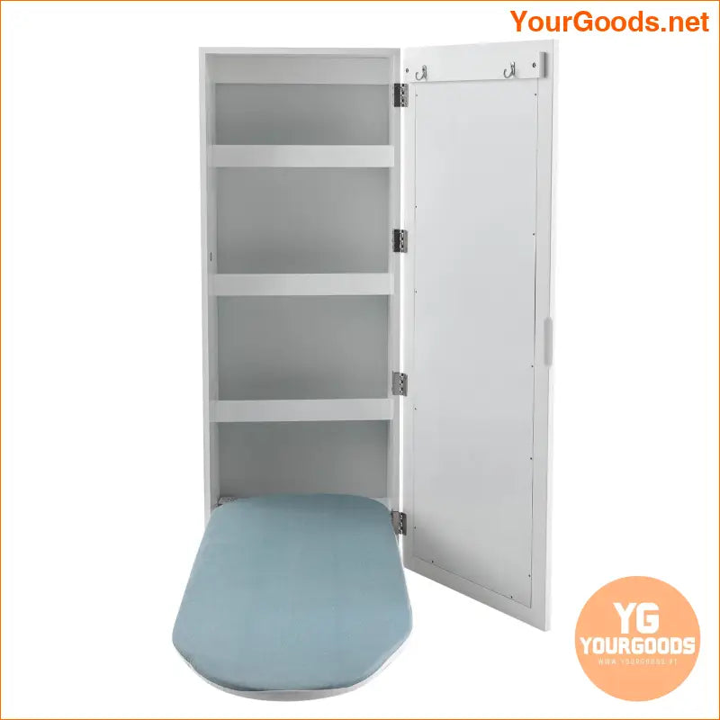 Wall Mounted Ironing Board Cabinet with Mirror - YourGoods Online Shop