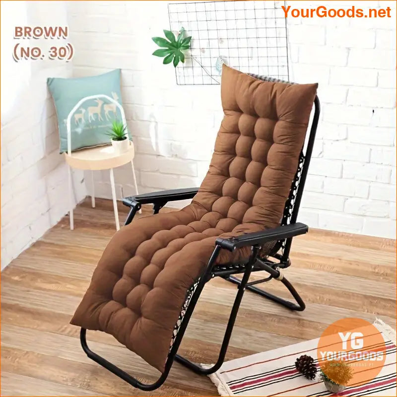 WaterResistant Plush Lounger Cushion Outdoor Indoor Use - YourGoods Online Shop