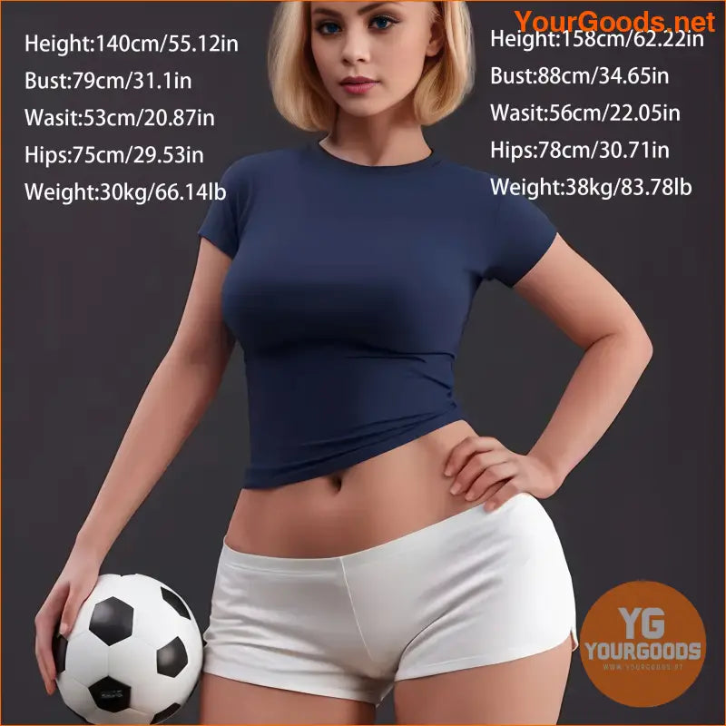 WheatColored Lifelike TPE Sex Doll with Big Breasts and Hips - YourGoods Online Shop