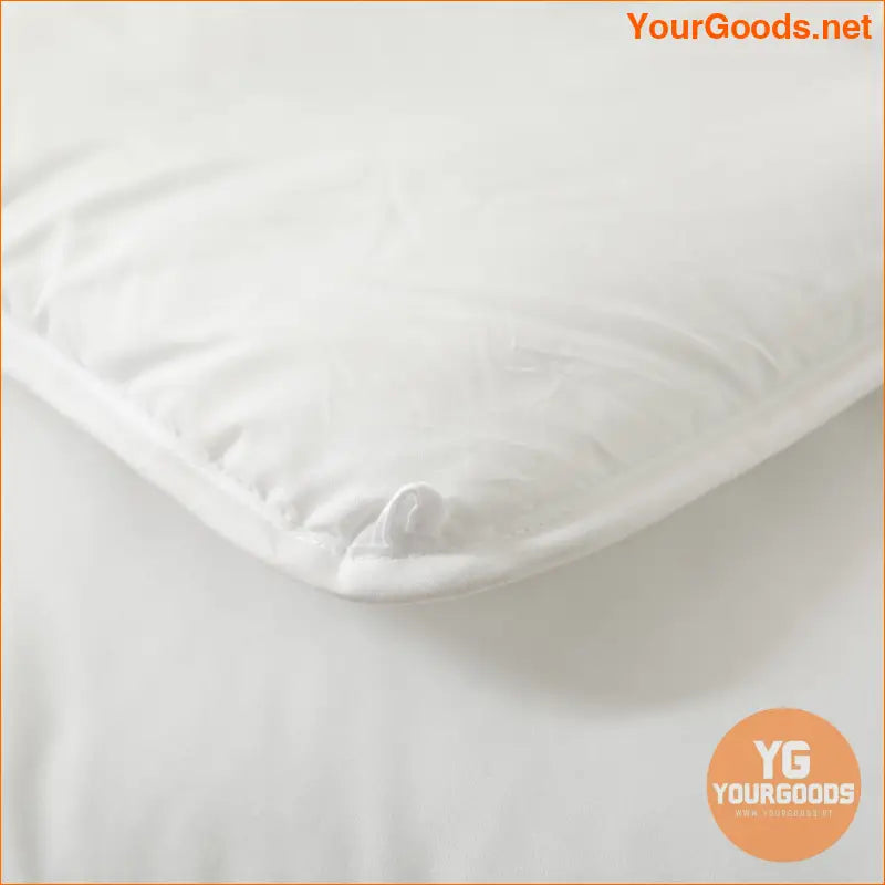 White UltraSoft Queen Microfiber Comforter with Box Stitching - YourGoods Online Shop