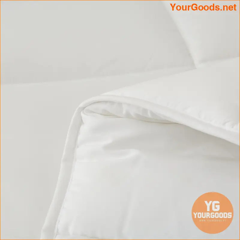 White UltraSoft Queen Microfiber Comforter with Box Stitching - YourGoods Online Shop