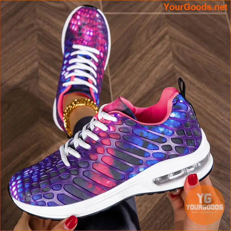 Women's Air Cushion Running Shoes, Shock Absorbing Low Top Athletic Walking Trainers, Comfy Outdoor Sports Sneakers - YourGoods Online Shop