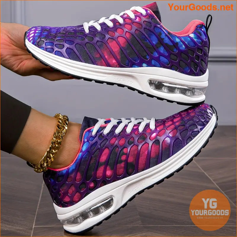 Women's Air Cushion Running Shoes, Shock Absorbing Low Top Athletic Walking Trainers, Comfy Outdoor Sports Sneakers - YourGoods Online Shop