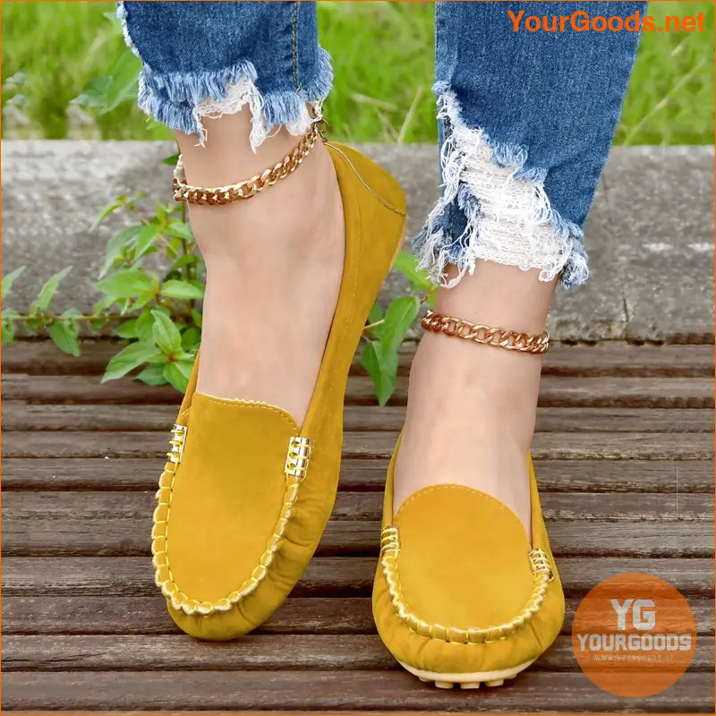 Womens AllSeason Soft Sole SlipOn Loafers - YourGoods Online Shop