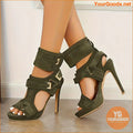 Womens Ankle Strap Stilettos Chic Party Heels - YourGoods Online Shop